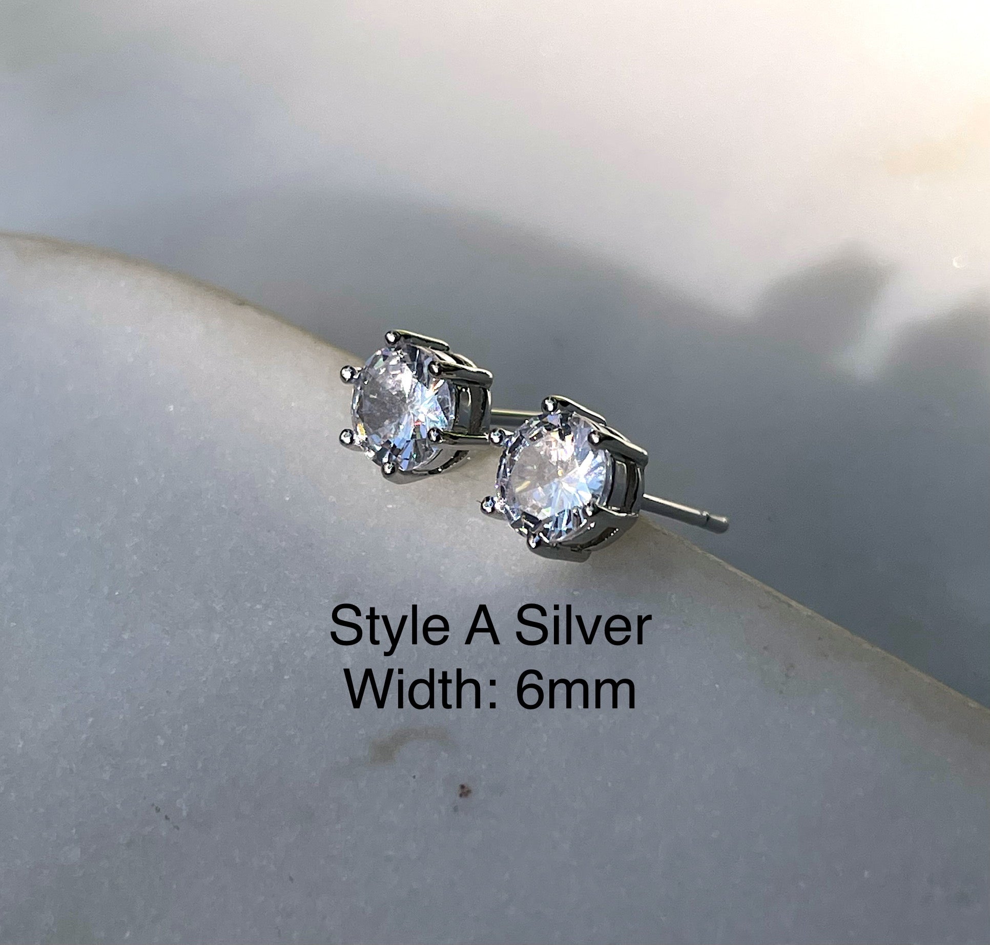 LUXURY STUDS | Cubic Zirconia Earrings | 5 Styles