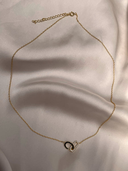 INTERLUDE | S925 Sterling Silver | 18ct Gold Plated | Link Charm Necklace