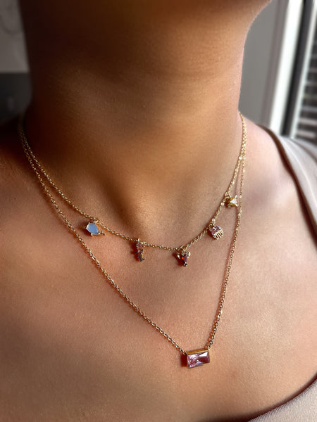 OCEANA I 18k Gold Plated Charm Necklace