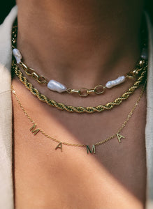 MAMA CLASSIC | Tarnish Free | Stainless Steel plated Word Necklace/Bracelet | Gold/RoseGold/Silver