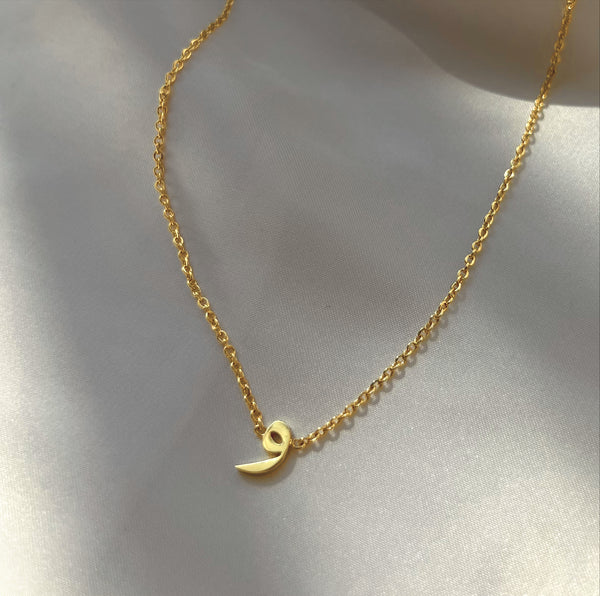 ARABIC INITIALS I Tarnish Free | Stainless Steel I 18ct gold plated I Letter Necklace