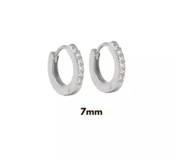 DERIKA| Huggies| S925 Sterling Silver I 18ct Gold Plated I Cubic Zirconia