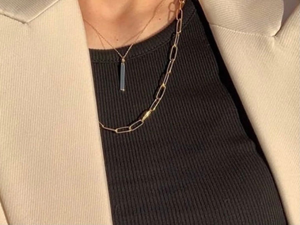 Fathima D | Gold Tarnish-Free | Paperclip Necklace