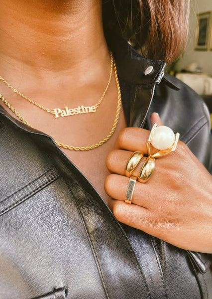 FOR PALESTINE I Tarnish Free I 18k Gold Plated Stainless Steel Palestine Necklace