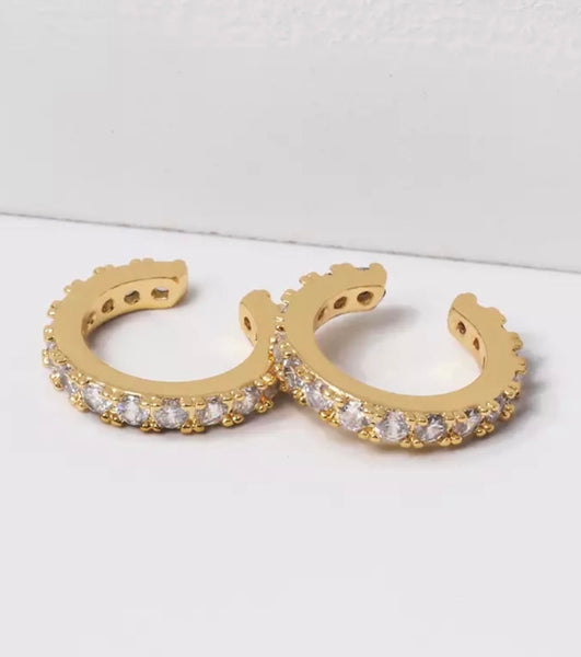 Zara | Cubic Zirconia Ear Cuffs (Pair)