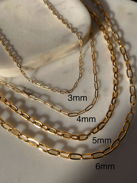 Fathima D | Gold Tarnish-Free | Paperclip Necklace