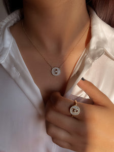 AZMEENA | Gold/Silver Necklace/Earring/Ring| AAA Grade Cubic Zirconia