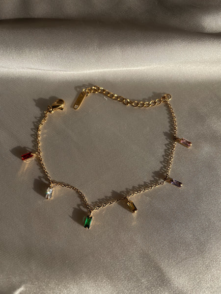Santorini | Multi-Colour Drop Necklace/Bracelet | Tarnish-Free