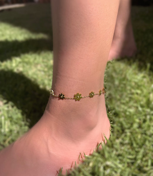 FLOWER POWER | Tarnish-Free | Anklet