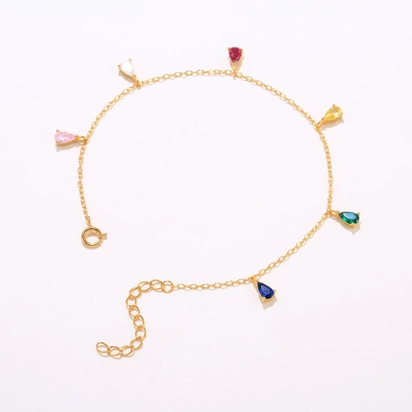 LANGKAWI | S925 Sterling Silver 18ct gold plated Dainty Drop Bracelet