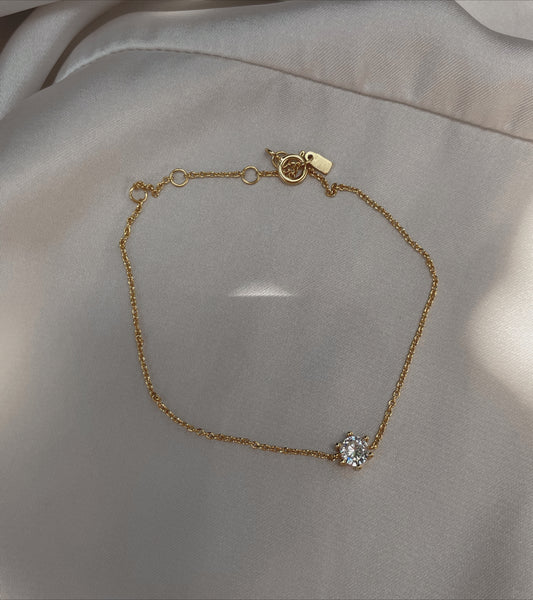 PARIS | Tarnish Free | S925 Sterling Silver I 18ct gold plated I Cubic Zirconia I Pendant Necklace/Bracelet
