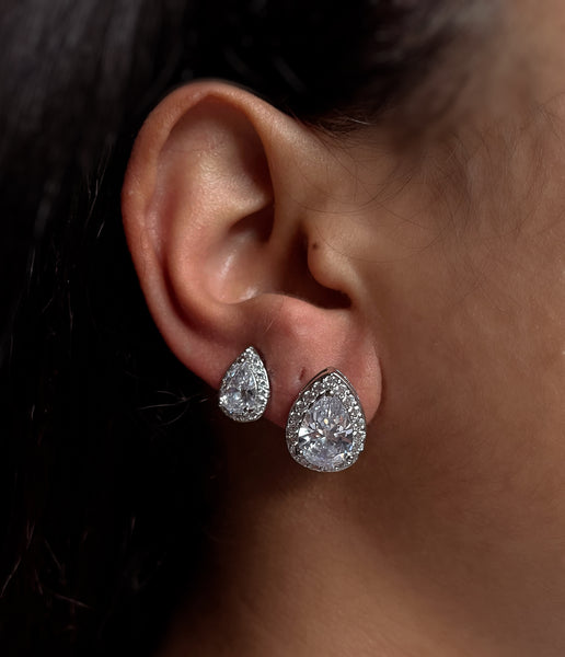 LUXURY STUDS | Cubic Zirconia Earrings | 5 Styles