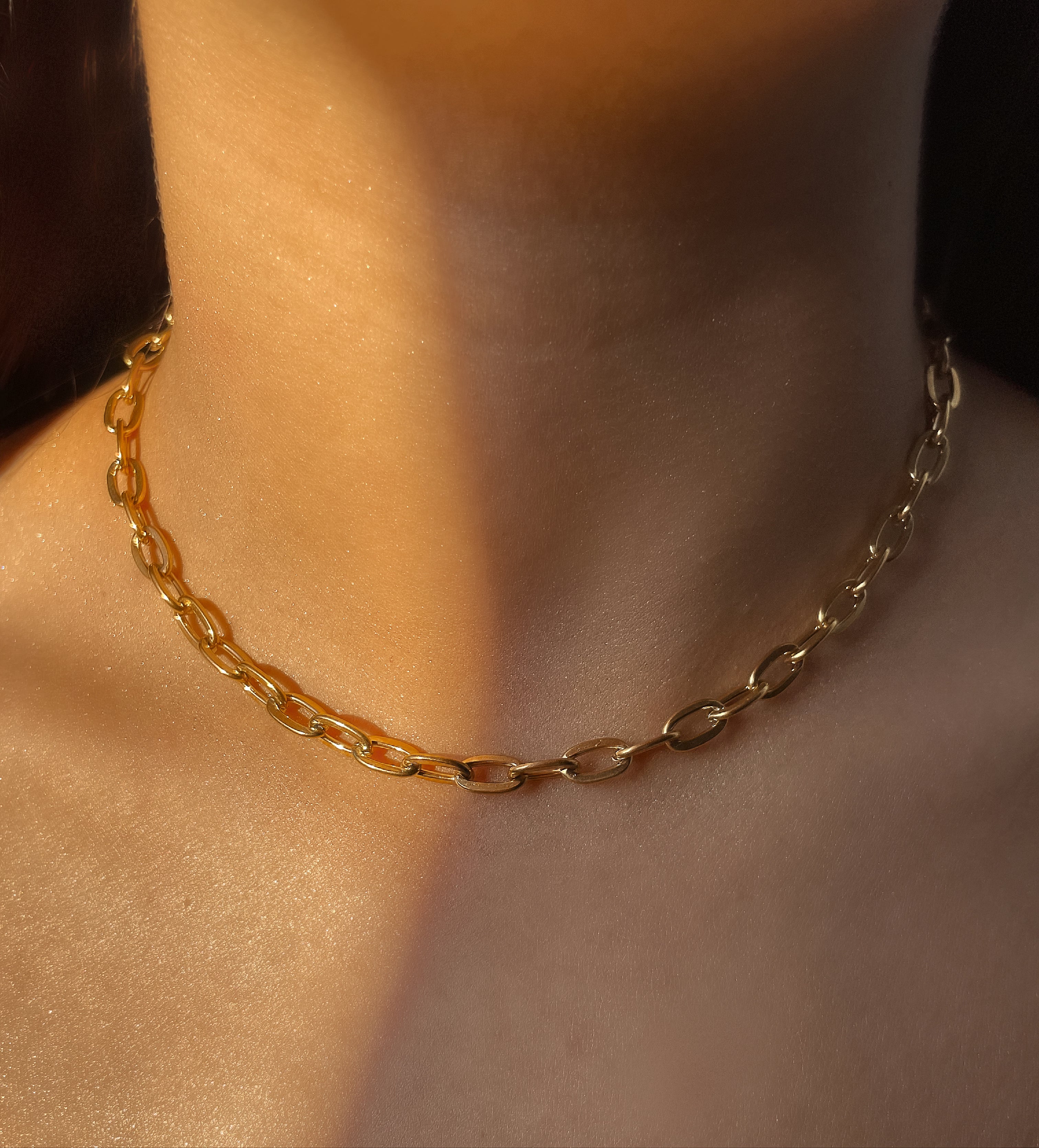 Fathima D | Gold Tarnish-Free | Paperclip Necklace