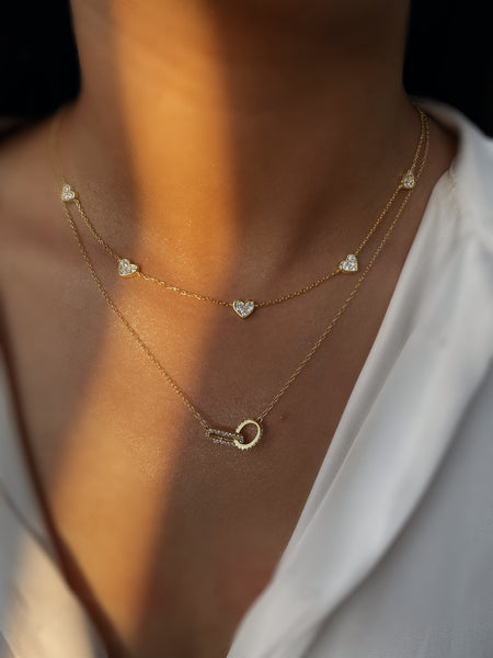HEARTHROB | S925 Sterling Silver | 18ct Gold/silver Plated | Heart Charm Necklace