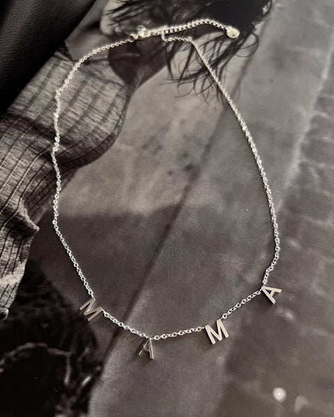 MAMA CLASSIC | Tarnish Free | Stainless Steel plated Word Necklace/Bracelet | Gold/RoseGold/Silver