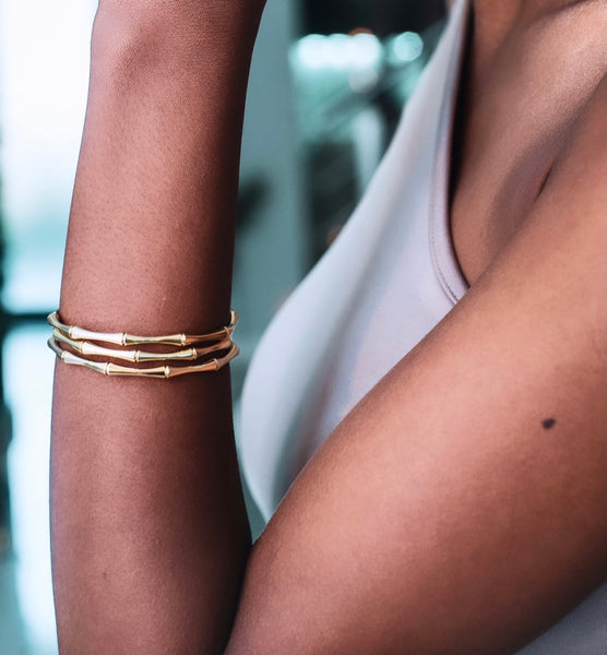 Sibongile | Tarnish-Free | Gold/Silver/Rose Gold Bamboo Cuff (1 piece)
