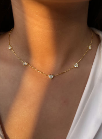 HEARTHROB | S925 Sterling Silver | 18ct Gold/silver Plated | Heart Charm Necklace