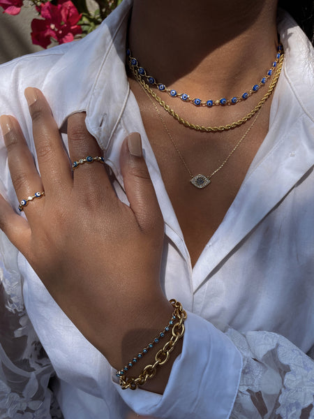 MAIA | Dainty Evil Eye Bracelet