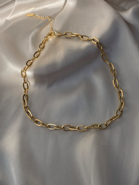 Fathima D | Gold Tarnish-Free | Paperclip Necklace