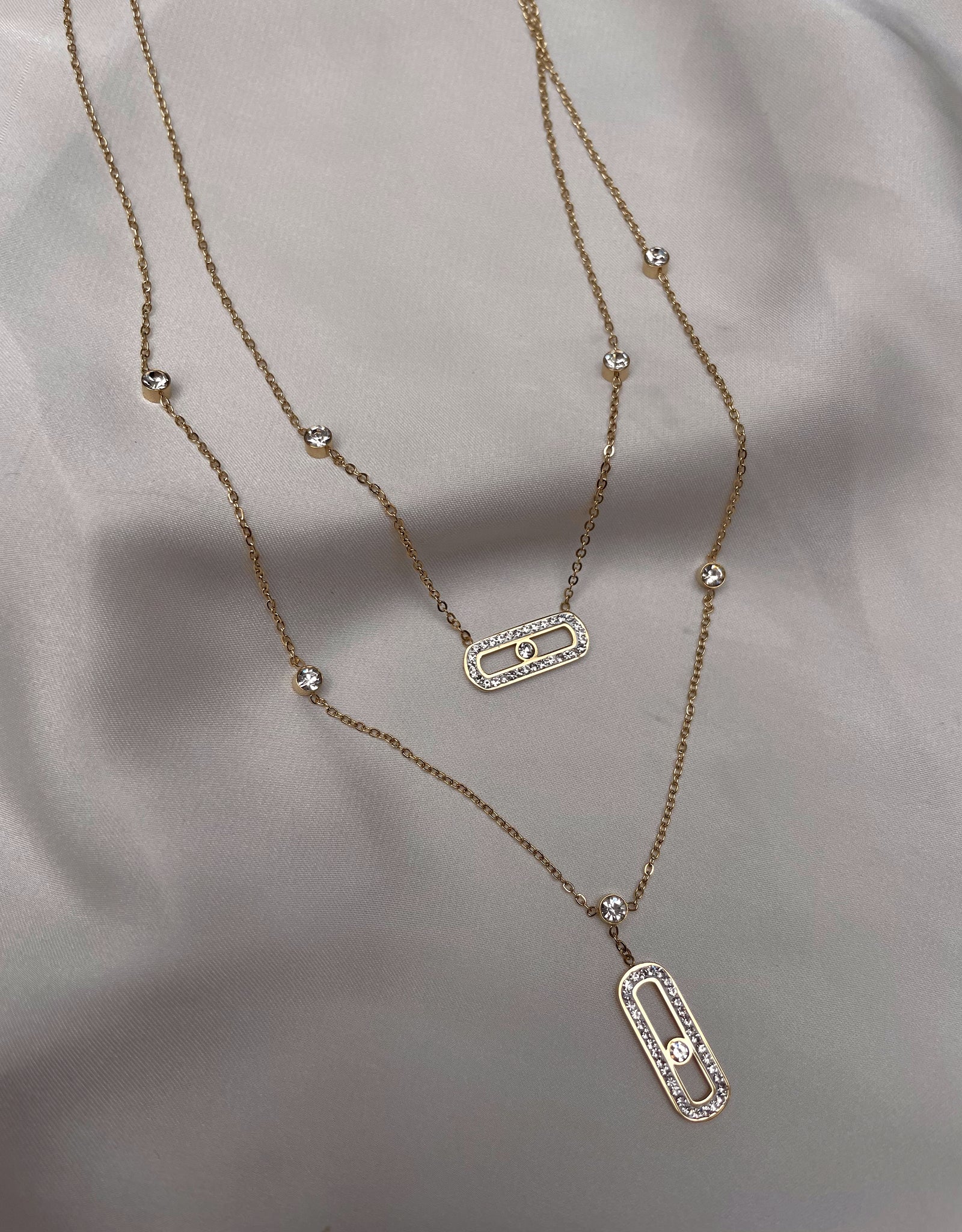 BELLA | Double Layer Luxury Necklace | AAA Grade Cubic Zirconia