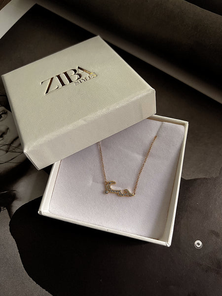 PREMIUM ARABIC LOVE | S925 Sterling Silver I 18ct gold plated I Cubic Zirconia I Dainty Pendant Necklace