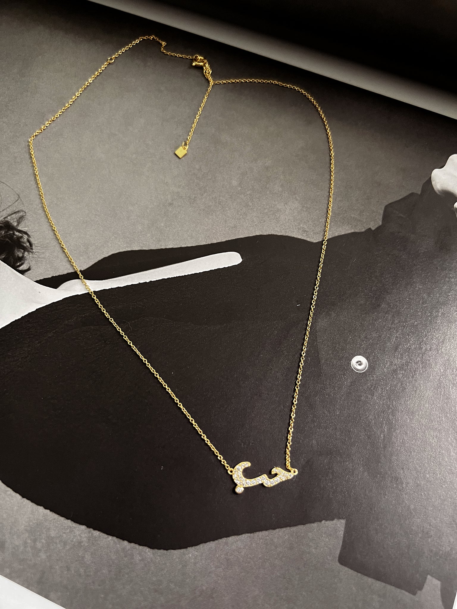 PREMIUM ARABIC LOVE | S925 Sterling Silver I 18ct gold plated I Cubic Zirconia I Dainty Pendant Necklace