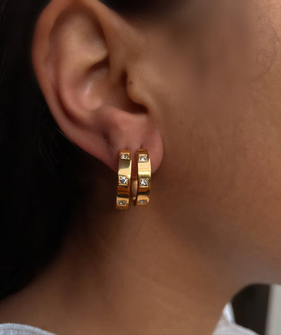 IT’S LUXURY HOOPS | Gold/Silver/Rose Gold Plated | Tarnish Free | Earrings