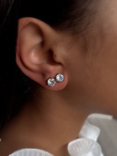 LUXURY STUDS | Cubic Zirconia Earrings | 5 Styles