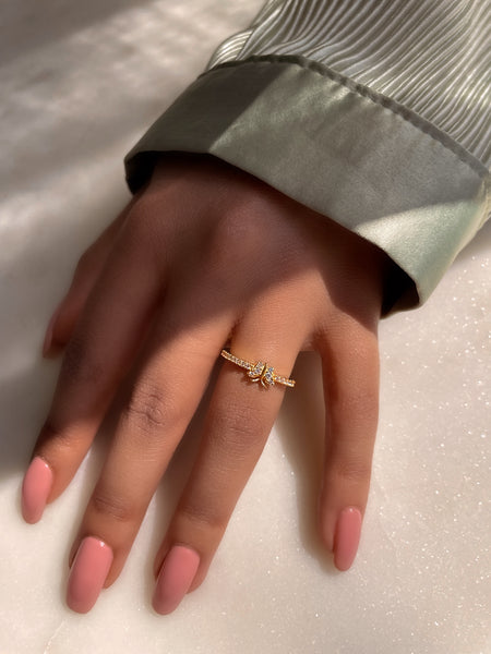 MARIPOSA | S925 Sterling Silver I 18k Gold/Platinum Plated I Cubic Zirconia Butterfly Ring