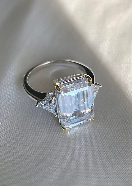 ROCKSTAR I S925 Sterling Silver I Platinum Plated I Cubic Zirconia (2 widths)