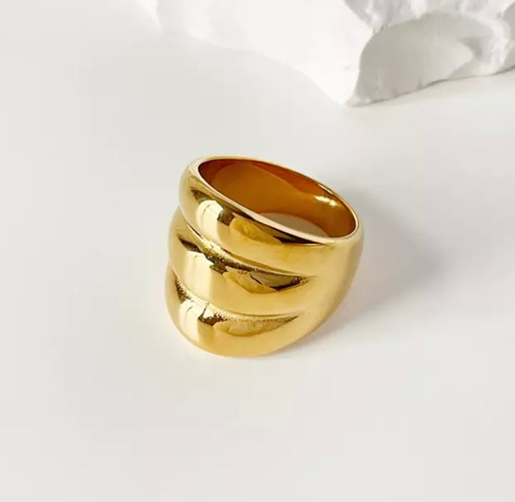 GIGI | ZSxRizDhoda | Tarnish Free | Triple/Double Layer Chunky Ring