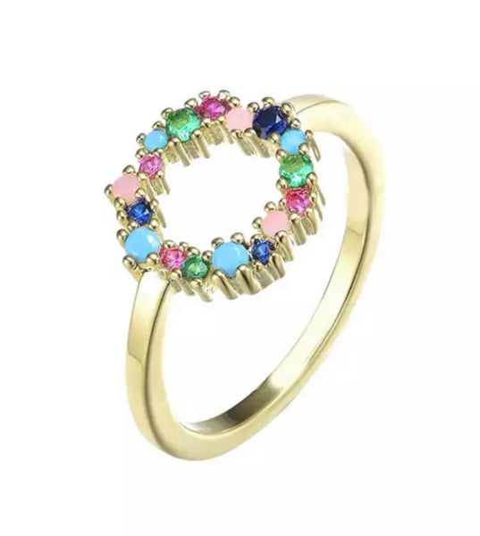 HALO | S925 Sterling Silver I 18ct gold plated I Cubic Zirconia I Pendant Necklace/Ring
