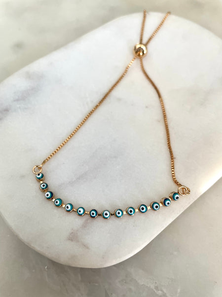 MAIA | Dainty Evil Eye Bracelet