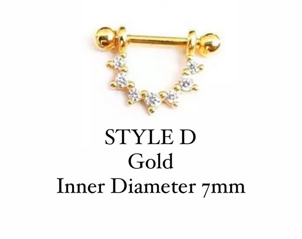 DAITH EARRINGS I S925 Sterling Silver | 18ct Gold/Platinun Plated | Cubic Zirconia | Single Piece