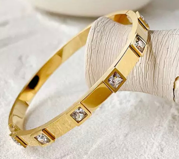 EUROPA | Tarnish-Free | Multicoloured/Clear Cubic Zirconia | Cuff (1 piece)