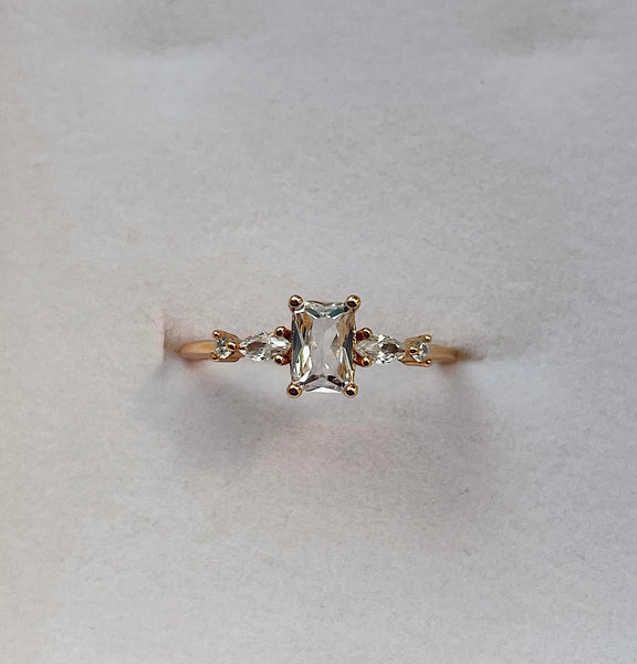 JUBILEE I Ethereal Collection | S925 Sterling Silver I 18k Gold Plated I Cubic Zirconia Ring