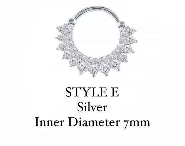 DAITH EARRINGS I S925 Sterling Silver | 18ct Gold/Platinun Plated | Cubic Zirconia | Single Piece