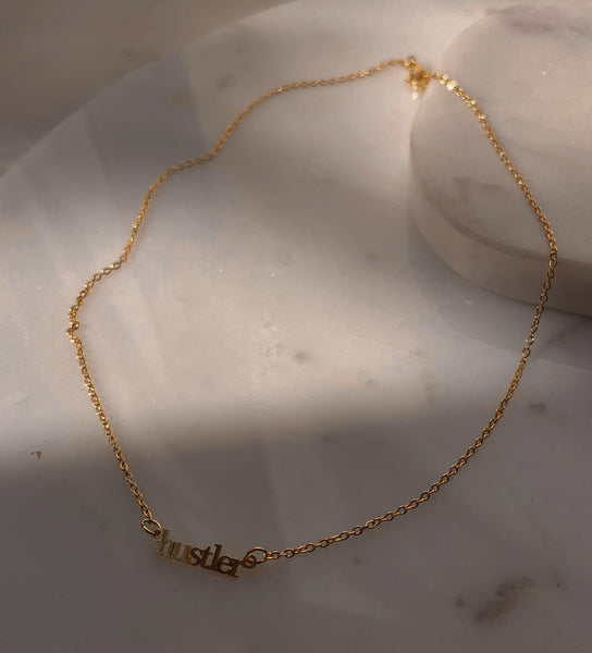 Word Necklaces | Pendant Style | Tarnish Free | 18ct Gold Plated and Stainless Steel | Superwoman/Hustler/Abundant/Beautiful/Bossbabe