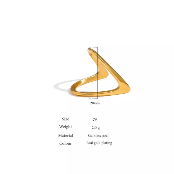 FLUID RING | Tarnish Free | Golden Ring