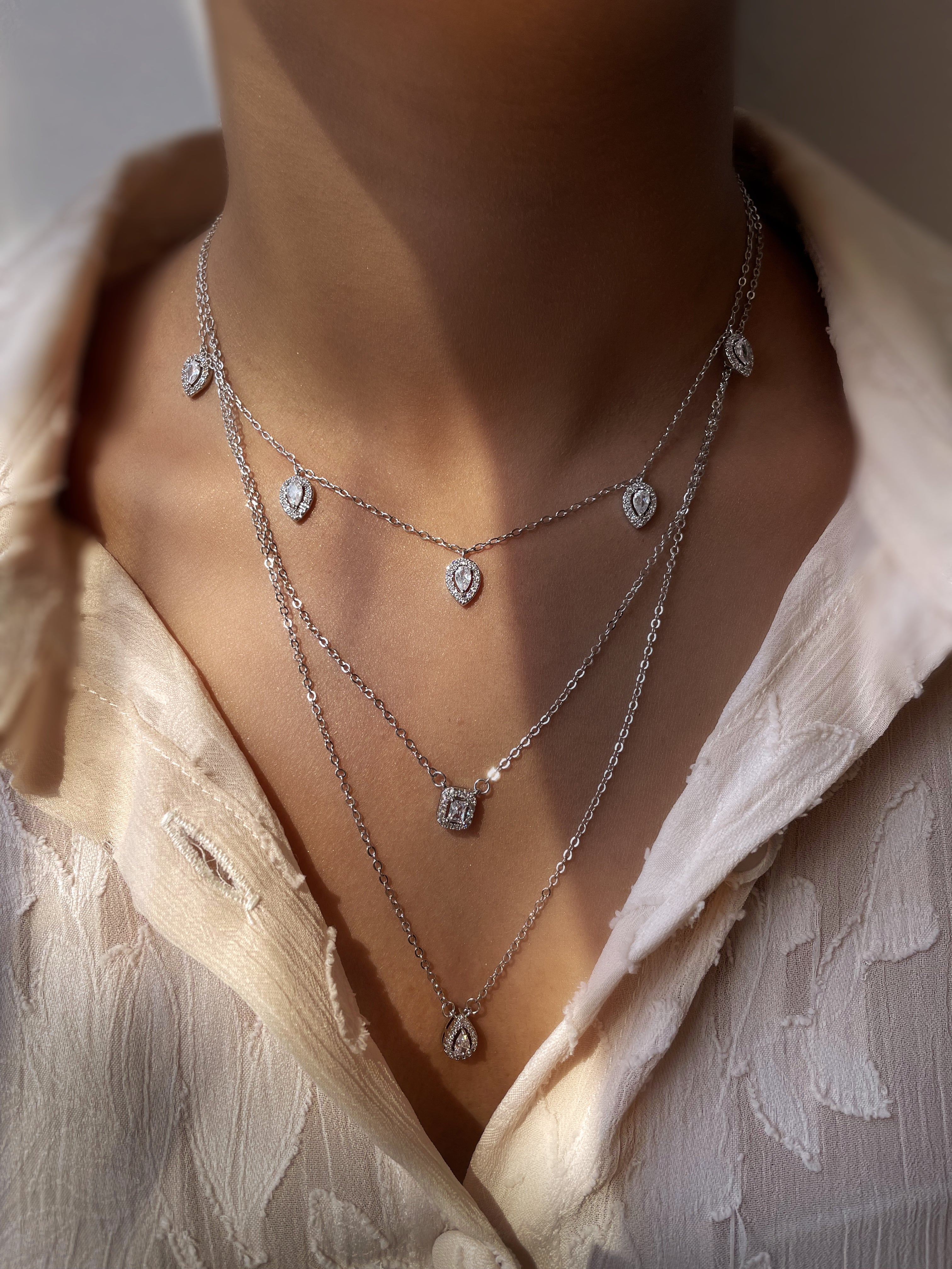 CASSIDY | Double Layer Luxury Necklace | AAA Grade Cubic Zirconia