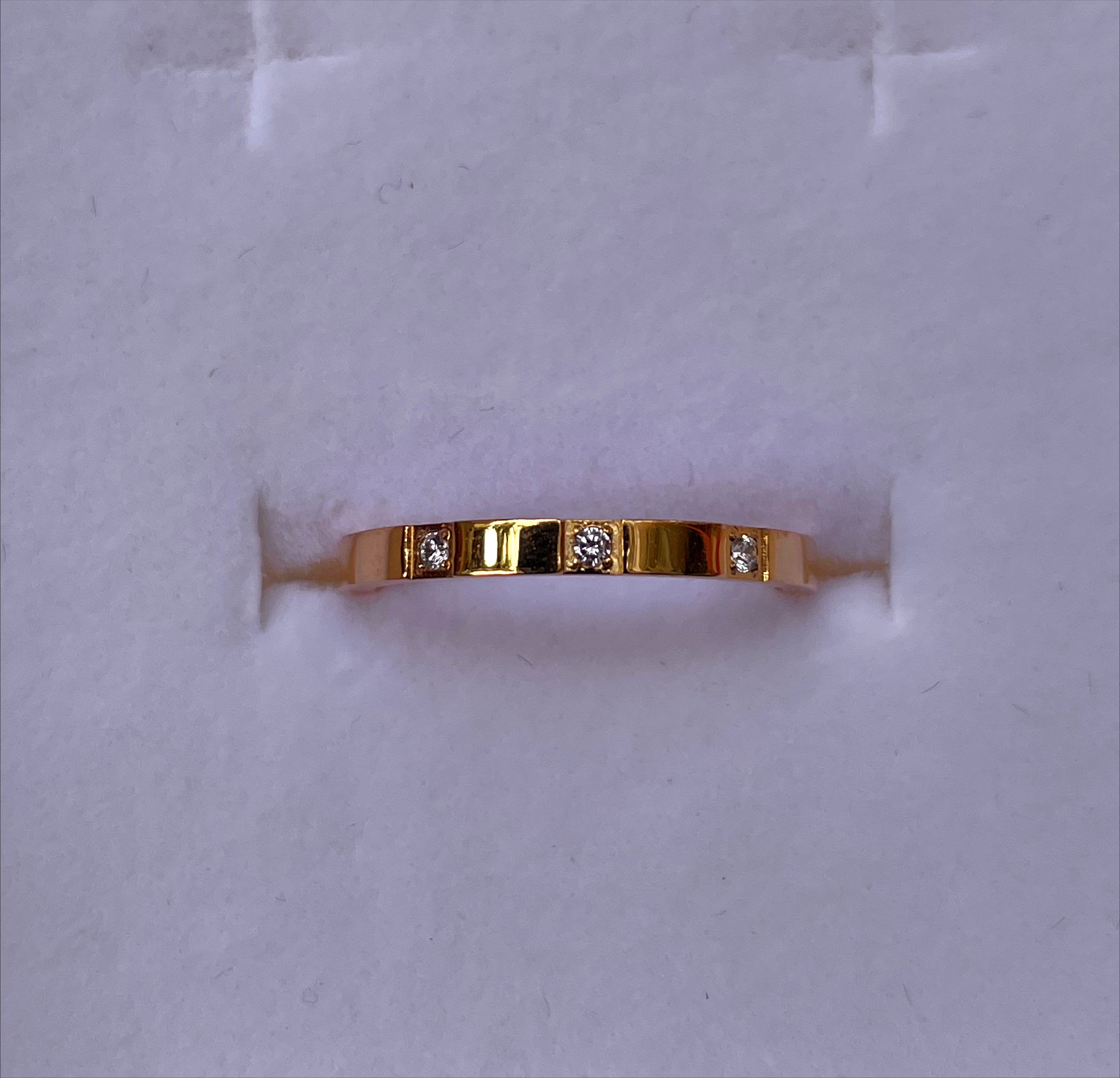DONNATELLA | Tarnish Free | Thin Encrusted Designer-Inspired | Gold/Silver/Rose Gold Ring (1 piece)
