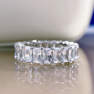 ADORN I Eternity Band I S925 Sterling Silver I Platinum Plated I Cubic Zirconia