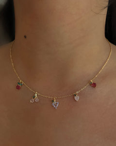 Berrylicous I 18k Gold Plated Charm Necklace/Bracelet