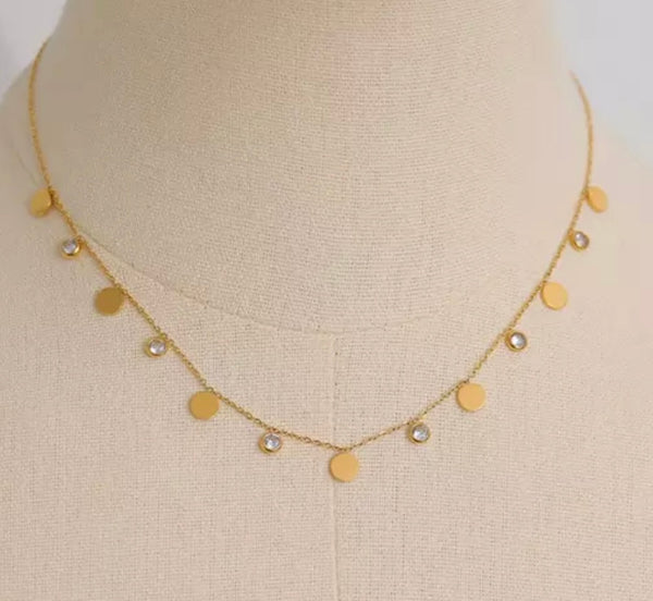 UTOPIA | Tarnish Free | Gold Cubic Zirconia | Necklace