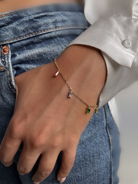 Santorini | Multi-Colour Drop Necklace/Bracelet | Tarnish-Free